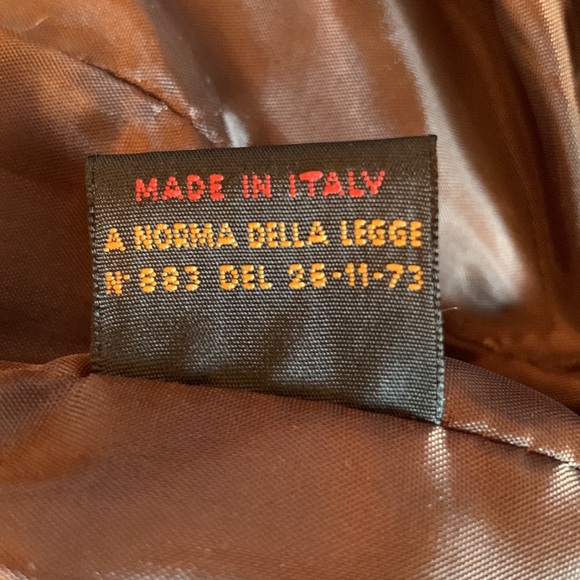 VERA PELLA leather jacket, brown-black, women’s size large (closer to a medium) - Picture 7 of 7